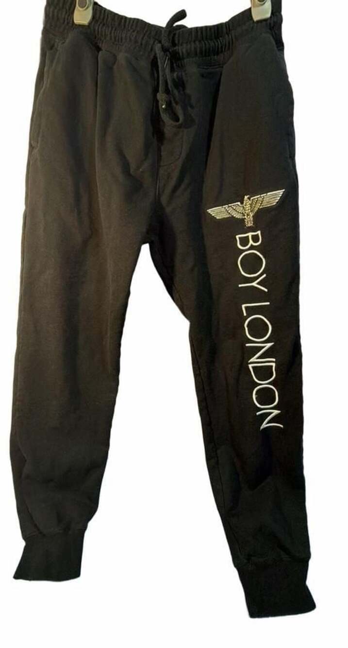Boy London Sweatpants Black Logo Joggers
Size Large